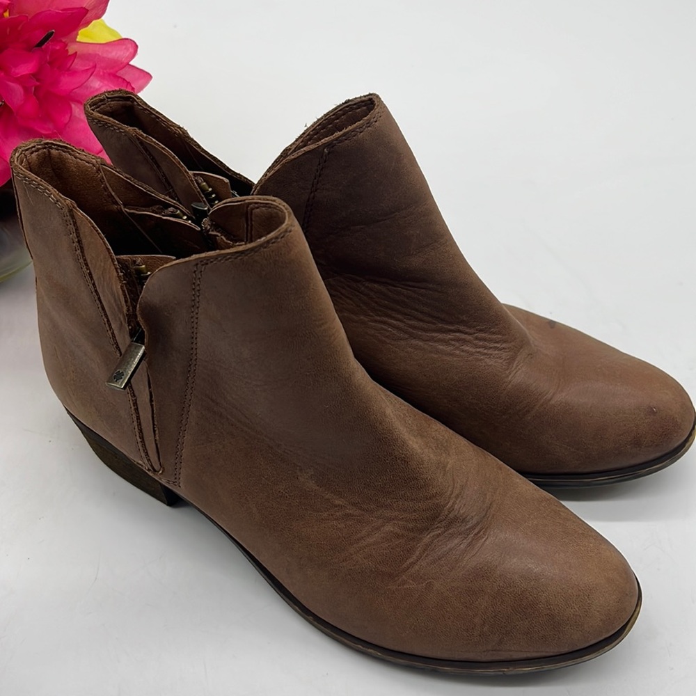 Lucky Brand Brown Ankle Boots Sz 7.5
